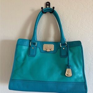 Cole Haan Sea Green Leather Satchel